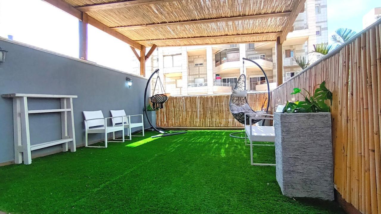 Beach Suite Israel- Private Jacuzzi Garden Suite & Gym, 3 Min Walk To Beach ביץ סוייט ישראל- ג'קוזי פרטי בגינה 3 דקות הליכה לים וחדר כושר Ascalón Exterior foto